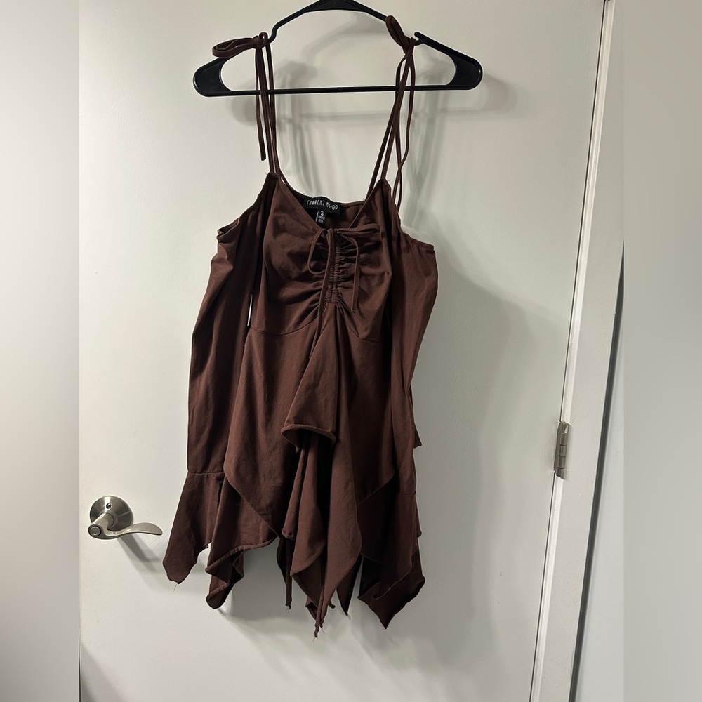Women’s Brown Long Sleeve Fairy dress, size small